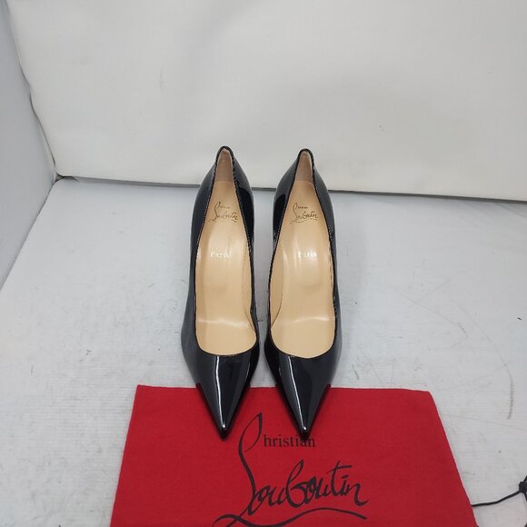Christian Louboutin Kate Black Patent Heel Pump - Picture 9 of 10